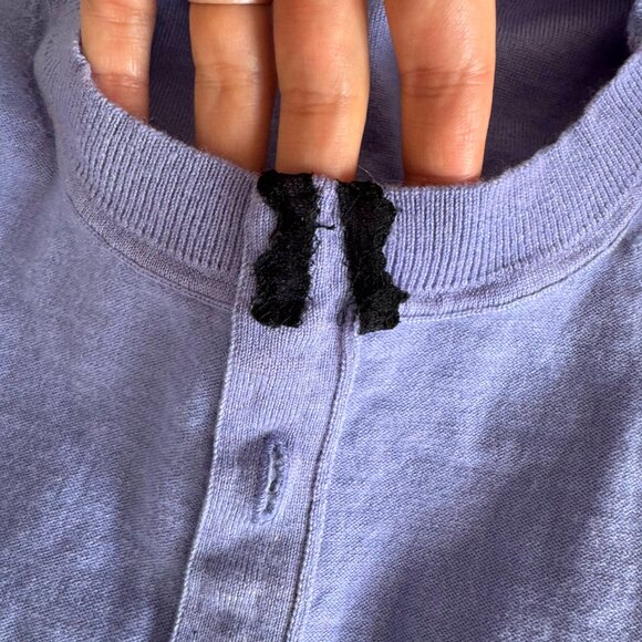 Banana Republic merino wool crewneck in periwinkle - altered - sz XS/S - Picture 5 of 10